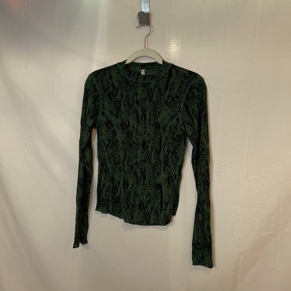 Free People Silky Snakeskin Top